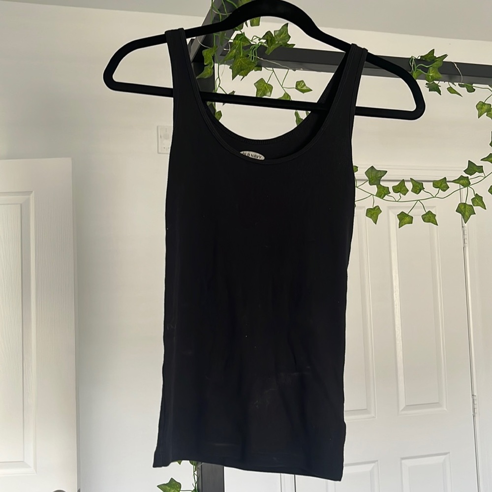 Black tank top